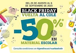 Llega la vuelta al cole a HiperDino con descuentos del 50% en material escolar
