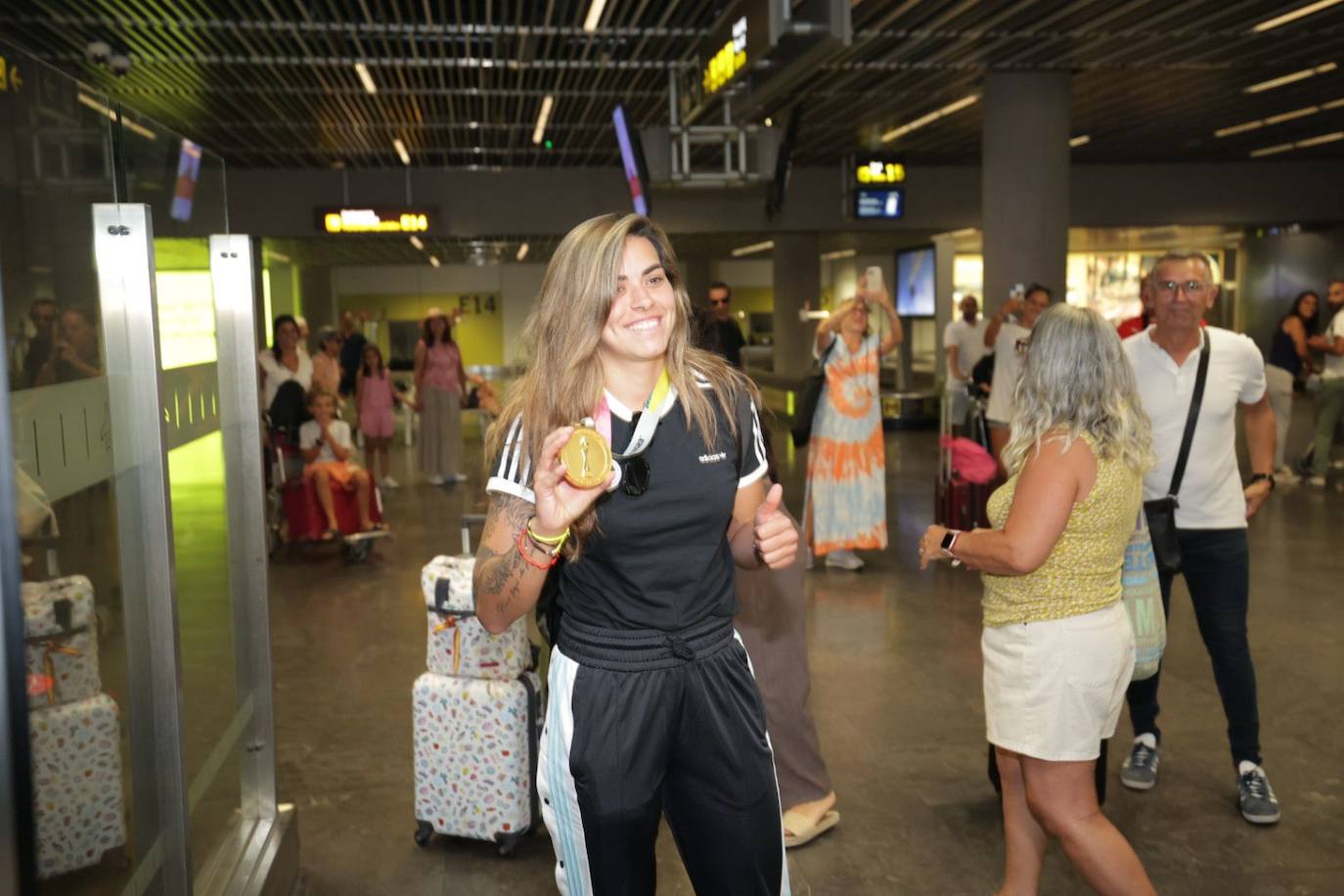 Gran Canaria agasaja a Misa Rodríguez tras la victoria del mundial