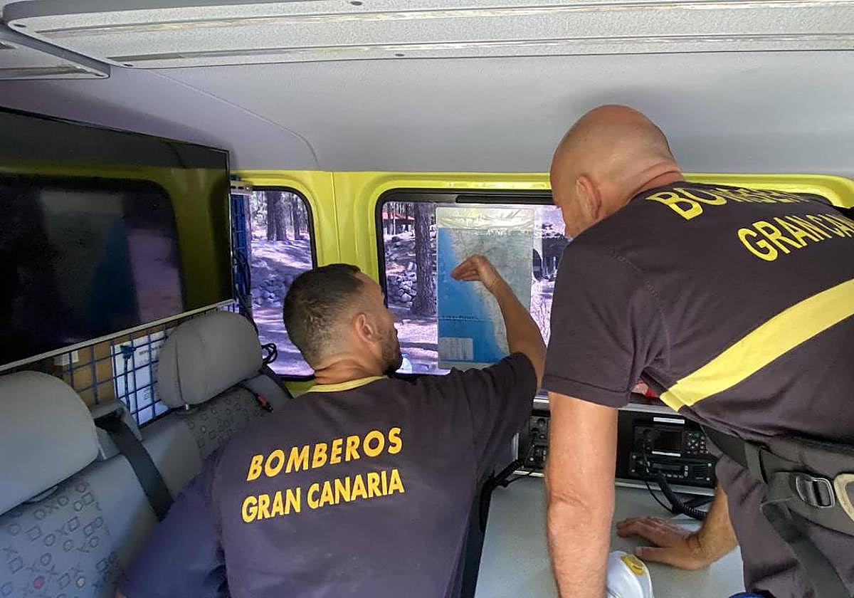 Complicado rescate de un trabajador en las obras del nuevo instituto de Gáldar