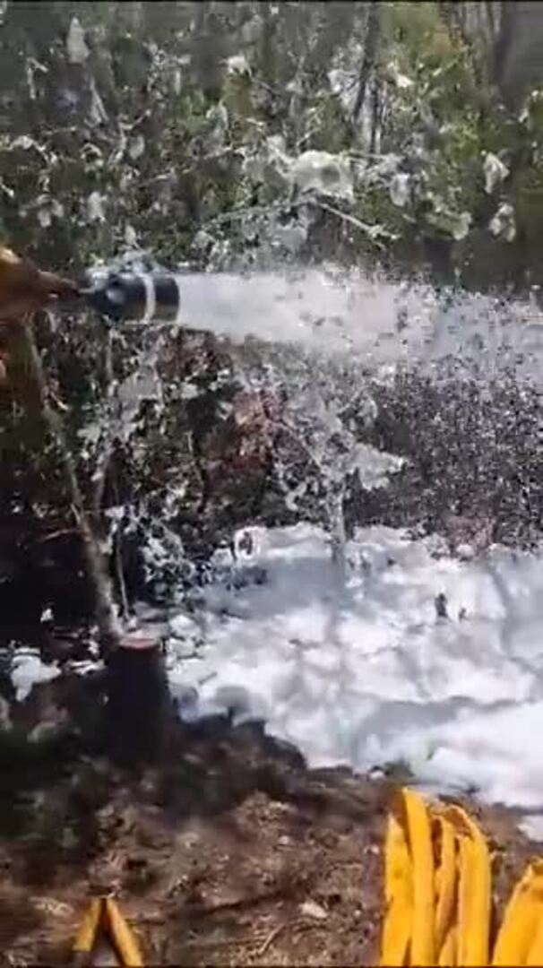 Las brigadas continúan enfriando las zonas afectadas por el incendio de Tenerife