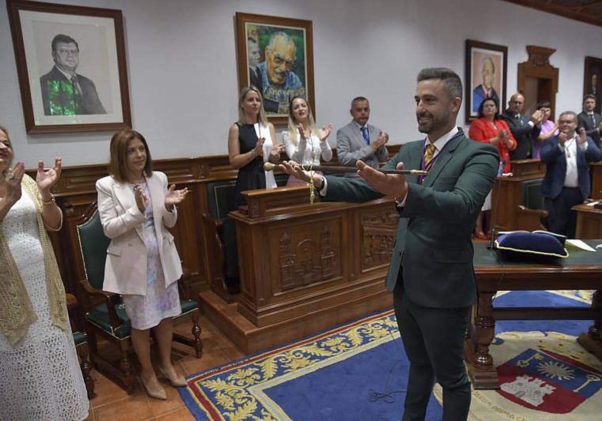 El alcalde de Telde, José Antonio Peña (Ciuca), el día de su toma de posesión.