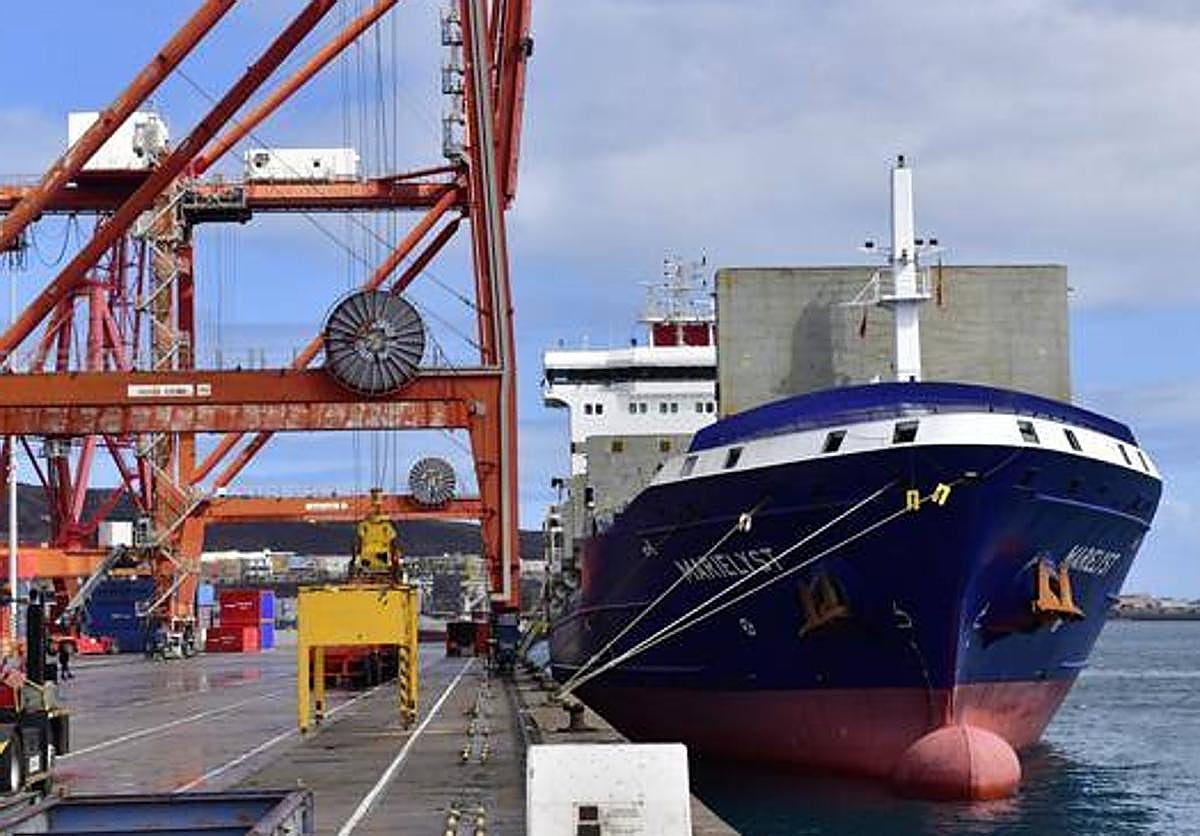 Imagen del puerto de Las Palmas.