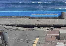 Imagen del socavón de El Altillo.