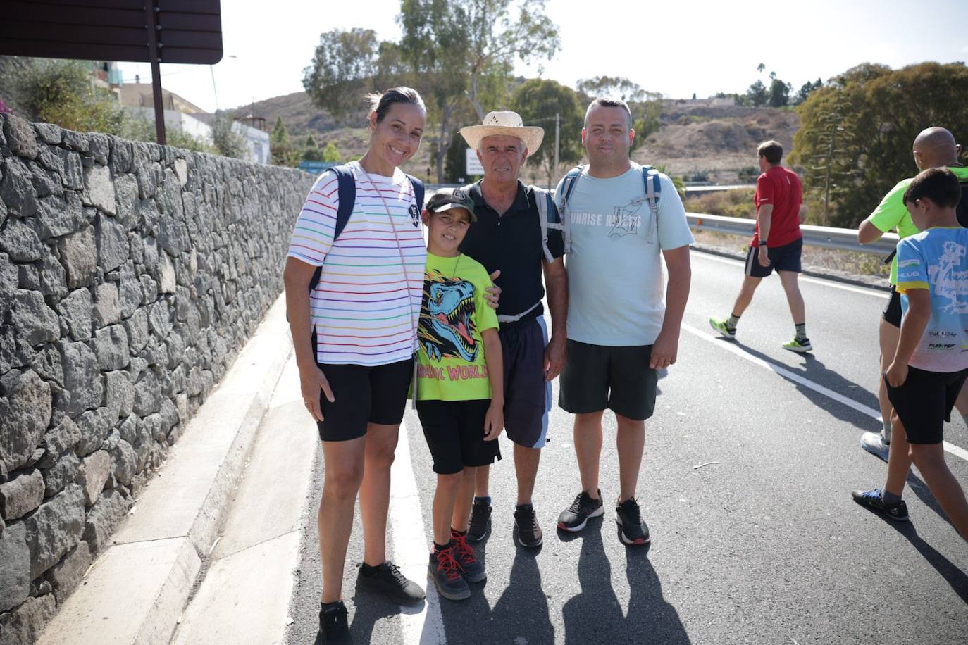 Los peregrinos empiezan su camino hacia Teror