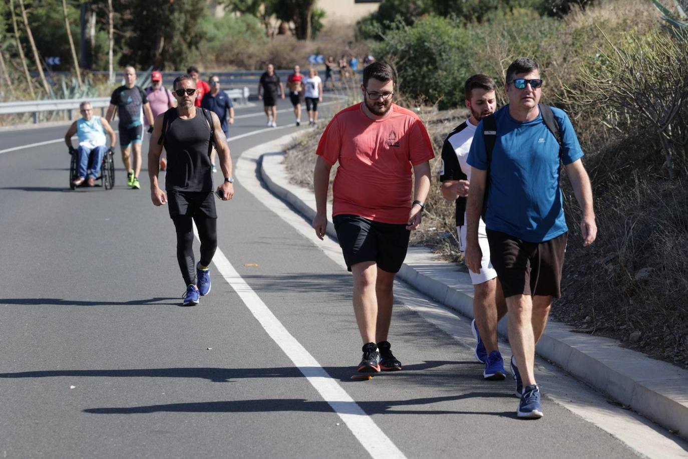 Los peregrinos empiezan su camino hacia Teror