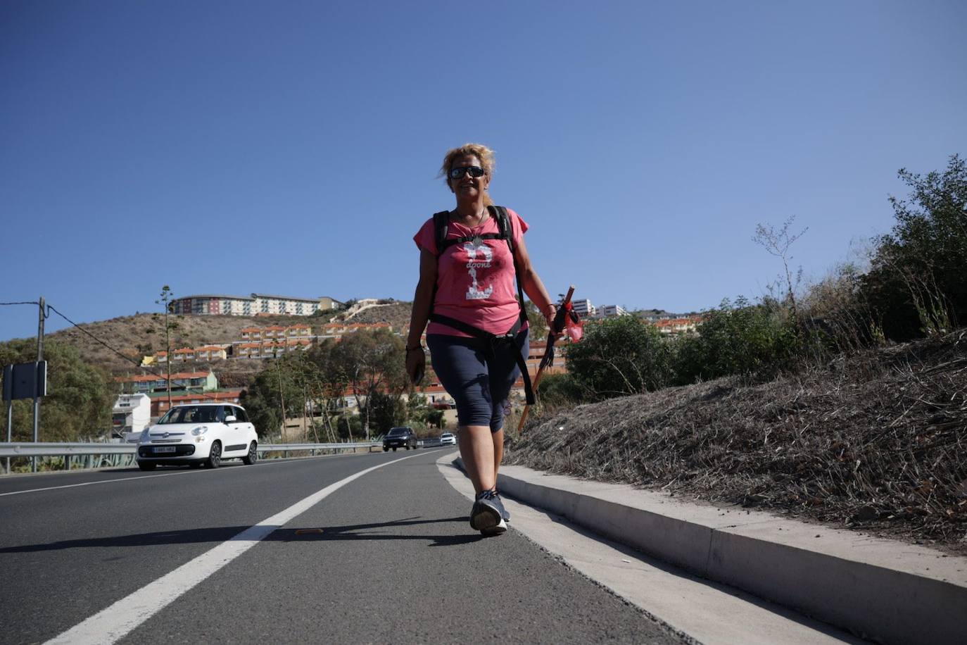 Los peregrinos empiezan su camino hacia Teror