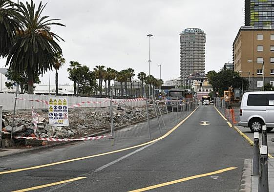 Obras de la MetroGuagua en el istmo, a su paso por Eduardo Benot.