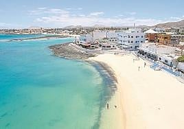 Vista áerea de Corralejo.