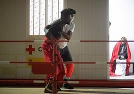 Imagen de uno de los rescates de este domingo en Fuerteventura.