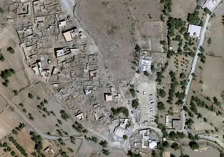 Así se ven las zonas afectadas por el terremoto de Marruecos a vista de satélite