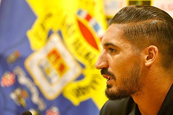 Álvaro Valles, este jueves en la Ciudad Deportiva de Barranco Seco.