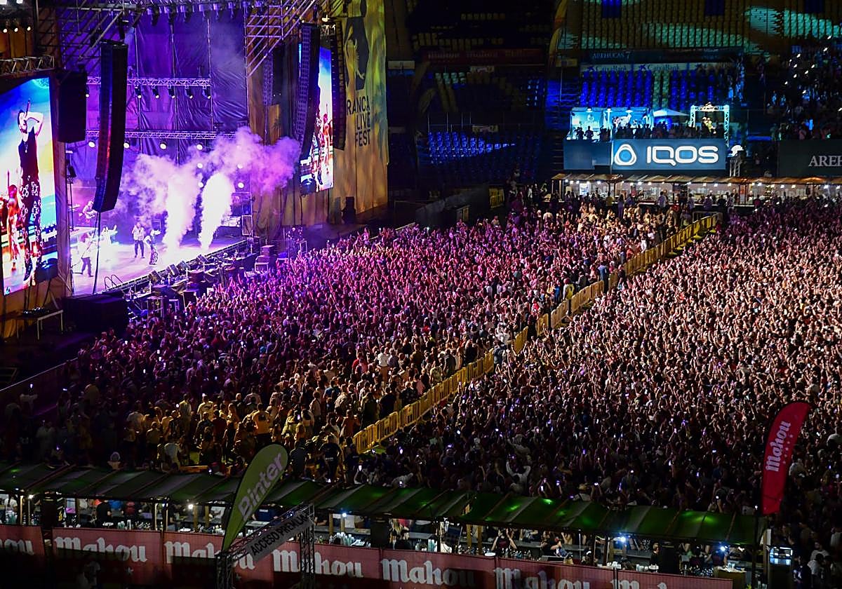 Asistentes a uno de los conciertos del Granca Live Fest, el pasado mes de julio.