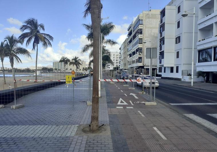 Límite para peatones y ciclistas en El Reducto