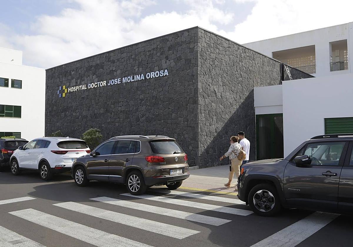 Imagen del hospital al que fue trasladado el accidentado.