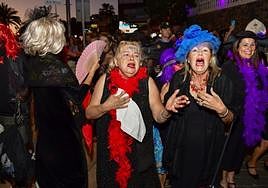 Imagen de archivo del entierro de la sardina en el carnaval de Maspalomas de 2023.