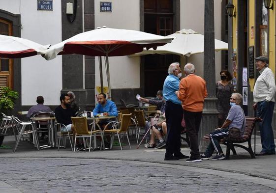 Arucas pone al día la ocupación de las terrazas en el casco