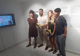 Protagonistas en la presentación de la exposición.