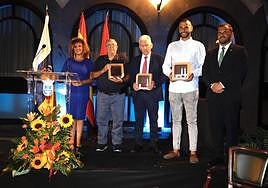 Momento del acto en Recova de Arrecife.