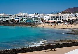 Playa Blanca, en Lanzarote, donde se produjo el suceso.