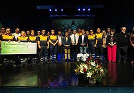 Acto de entrega de La Manzana de Oro de Valleseco.