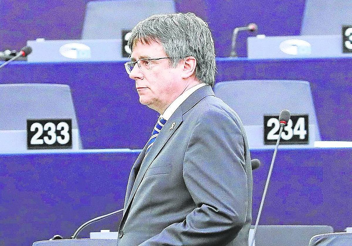 Carles Puigdemont, en una imagen de archivo en el Parlamento Europeo.