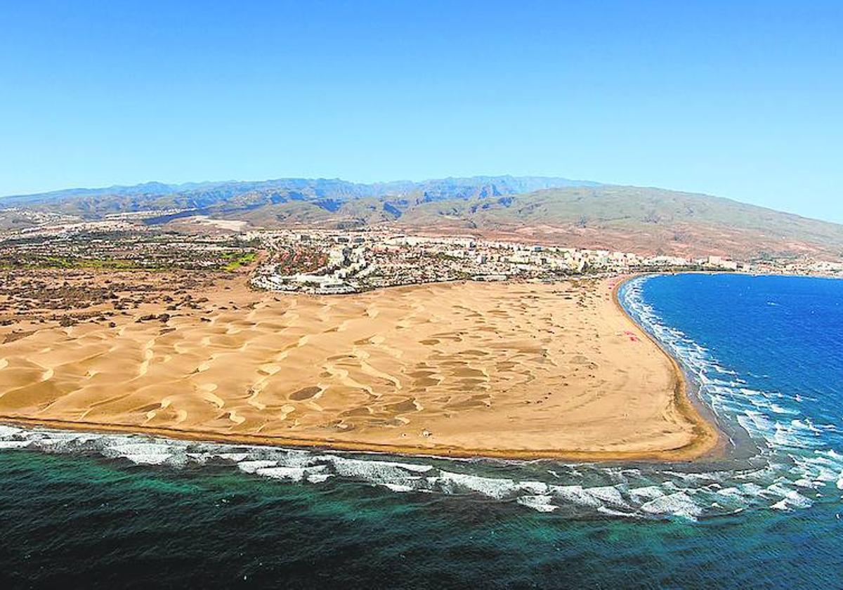 Vista general de Maspalomas, San Bartolomé de Tirajana.