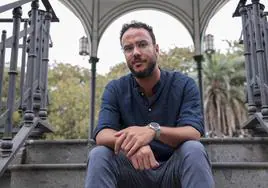 Armando Ravelo, en el Kiosko de la Música de San Telmo.