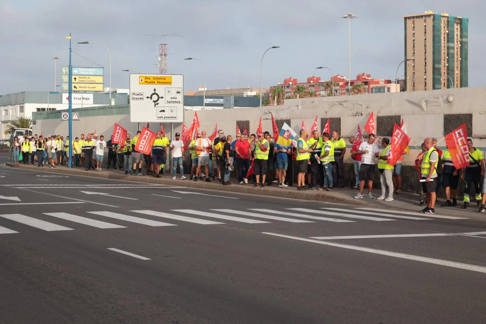 La huelga de los transportistas, en imágenes