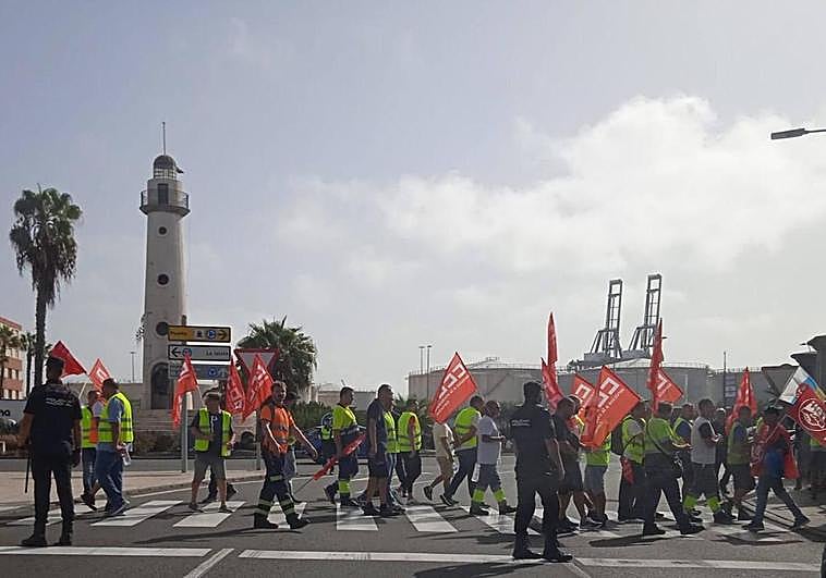 Los sindicatos alteran el tráfico en Belén María.