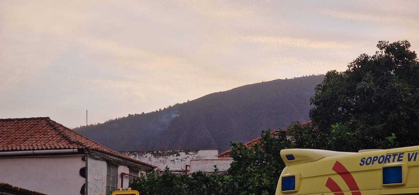 Imagen del conato de incendio en Pino Alto, Tenerife.