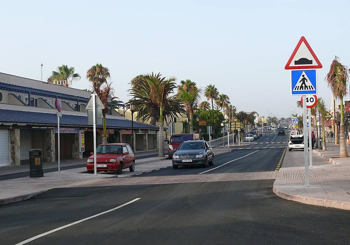 Foto de archivo de una calle en La Oliva.