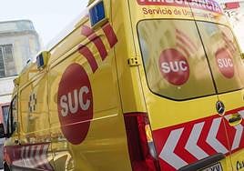 Una ambulancia del SUC.