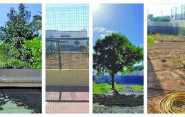 Las imagenes recogen el estado actual y las propuestas de intervención en los colegios San Fernando de Maspalomas y Las Dunas.