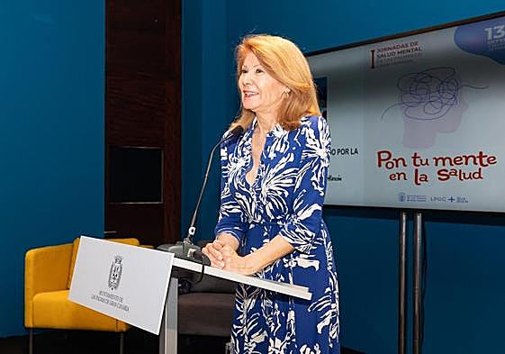 Dolors López, ayer durante su intervención.