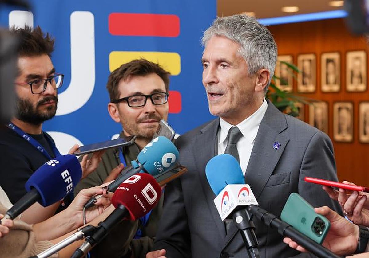El ministro del Interior en funciones, Fernando Grande-Marlaska, en una imagen de archivo.