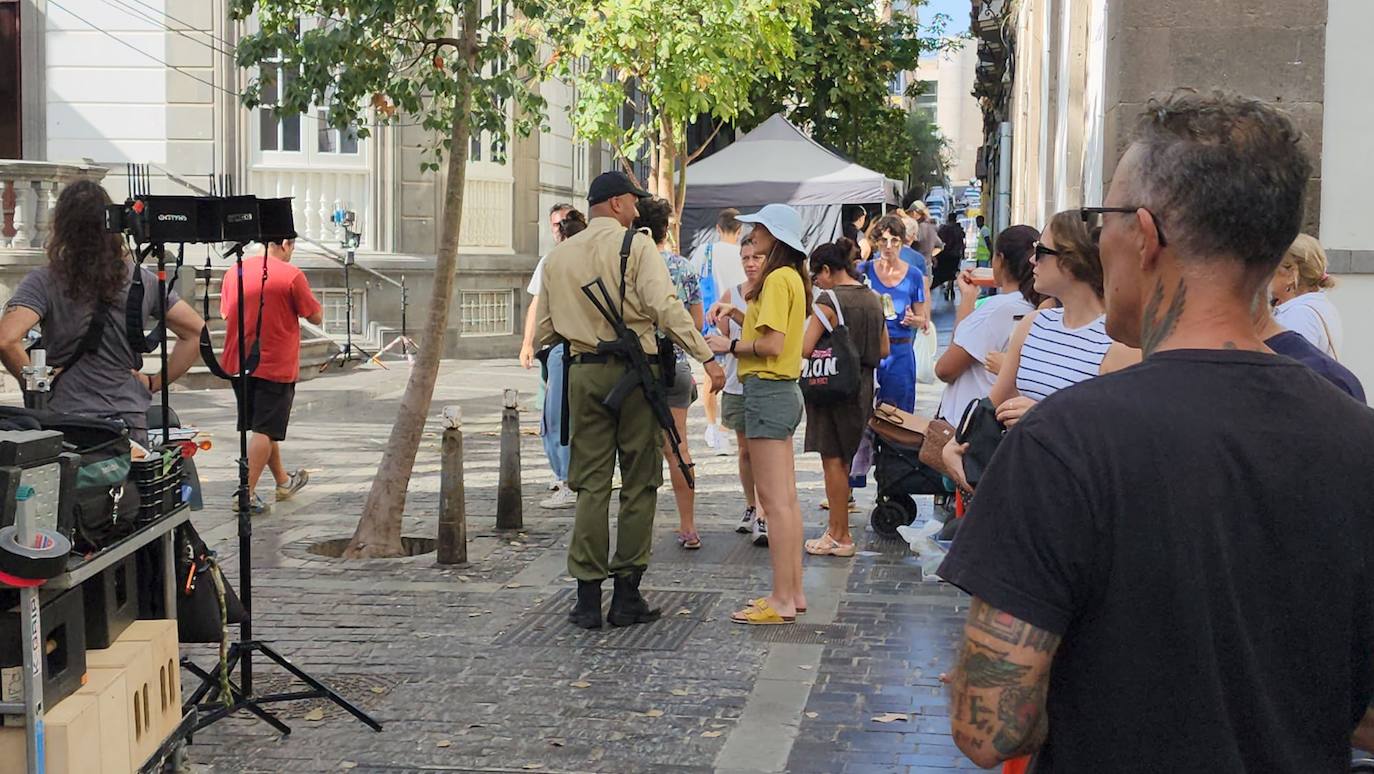 La Plaza de Las Ranas se transforma en plató de cine