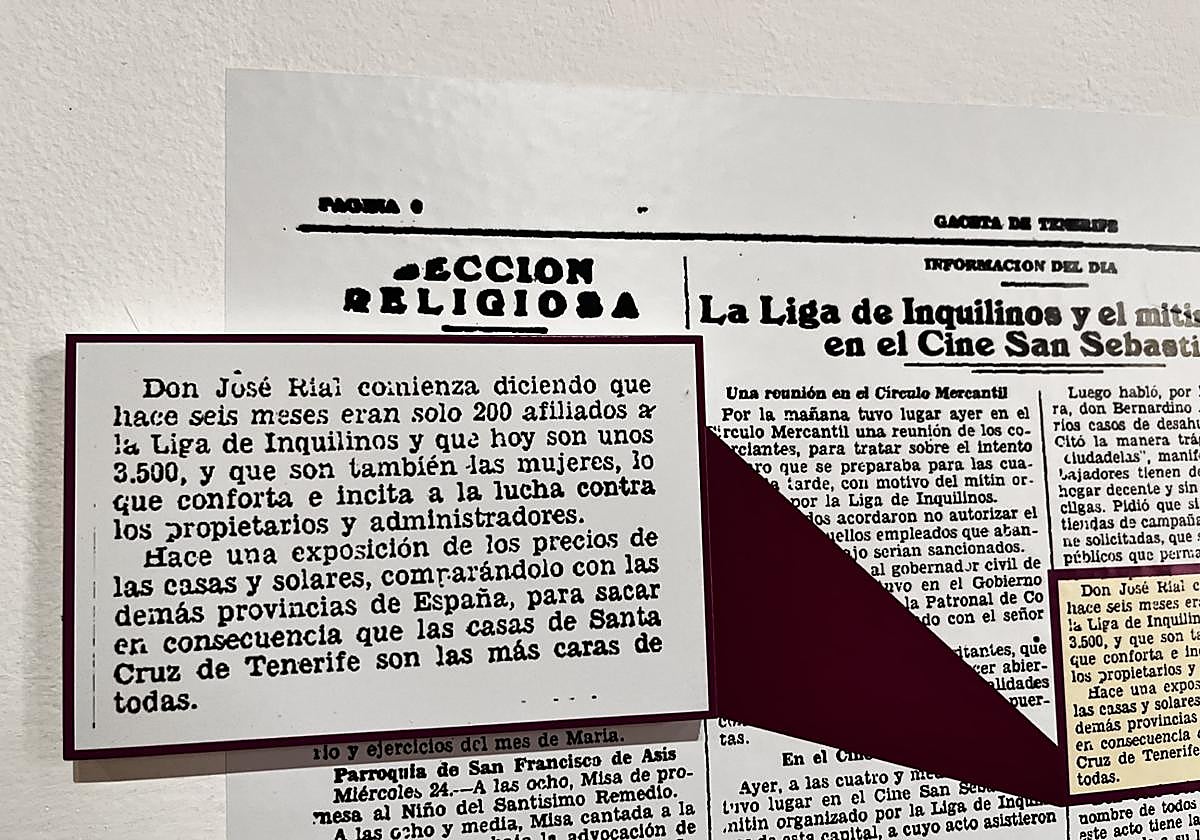 Documentos expuestos en la muestra de José Rial.