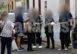 La Guardia Civil en el lugar de los hechos.