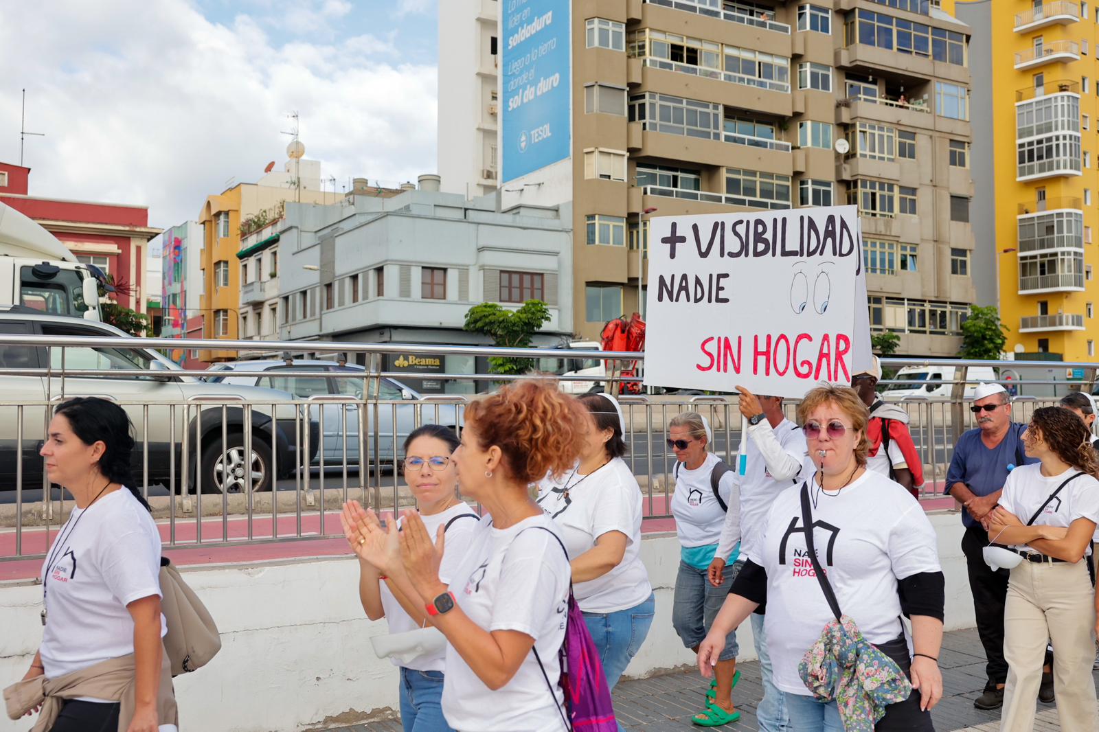 Marcha por el Día de las Personas sin Hogar en Alcaravaneras