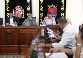 Momento del pleno celebrado el viernes en Arrecife.