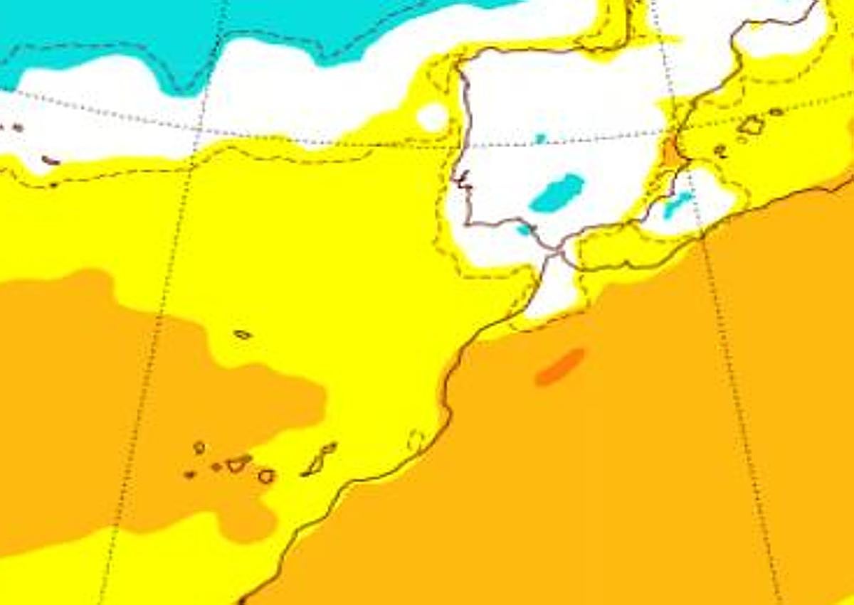 Imagen secundaria 1 - Previsión de la Aemet para las próximas semanas en España.