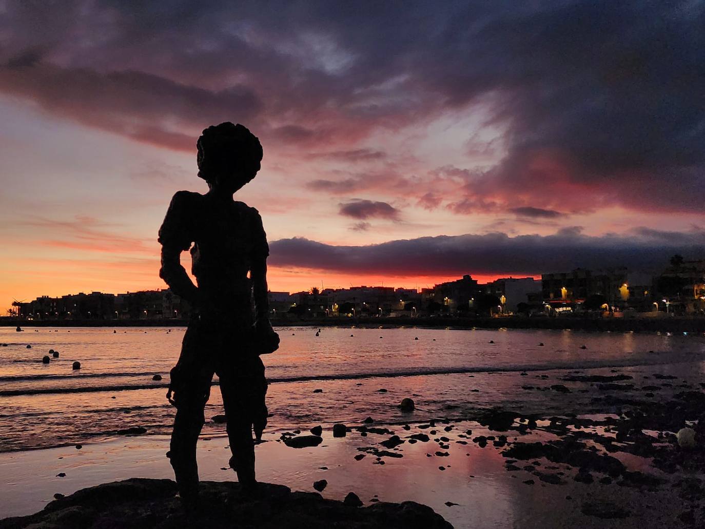 Bonito atardecer en Gran Canaria.
