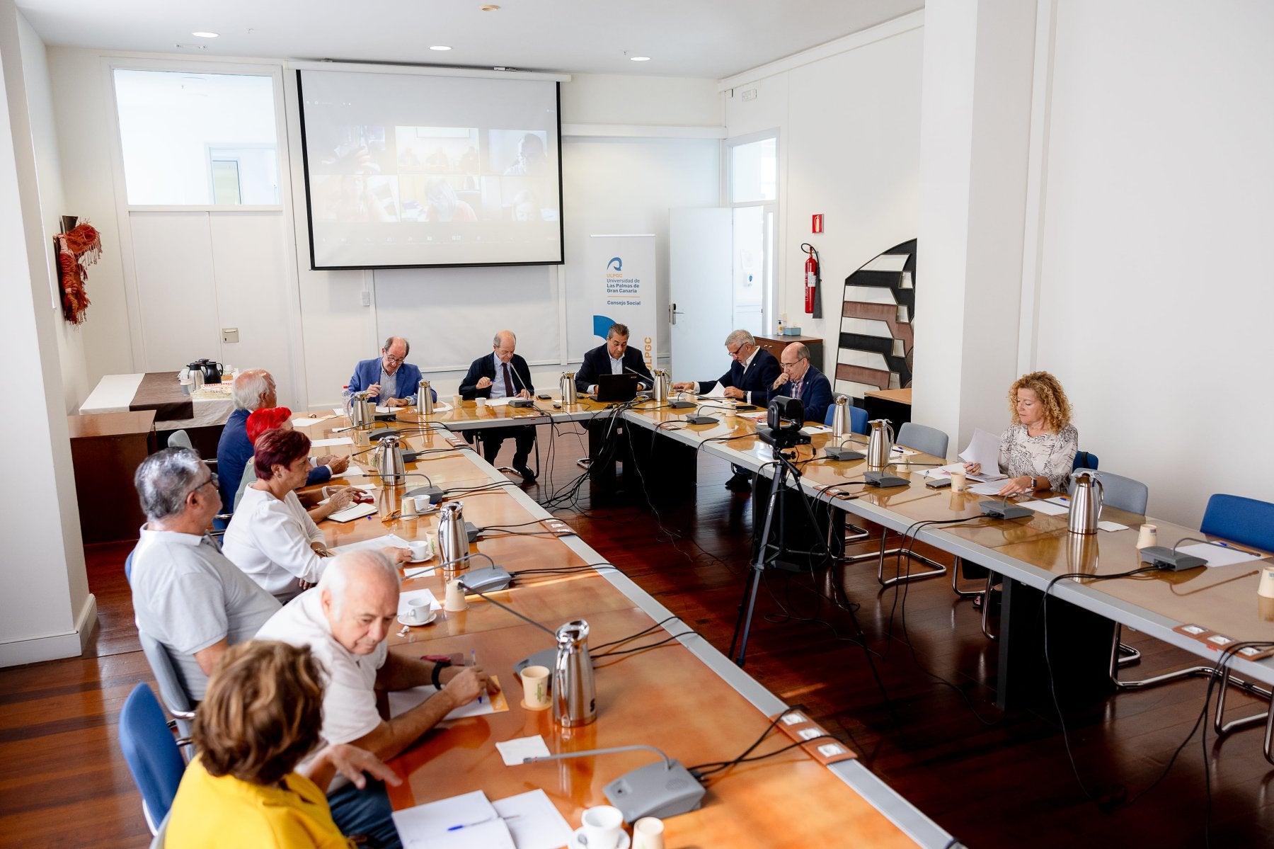 Pleno del Consejo Social de la ULPGC celebrado este jueves.