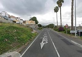 Lugar donde se produjo el corte de la carretera.