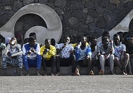 Llegada de migrantes al Hierro.