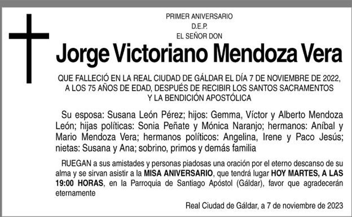 Jorge Victoriano Mendoza Vera