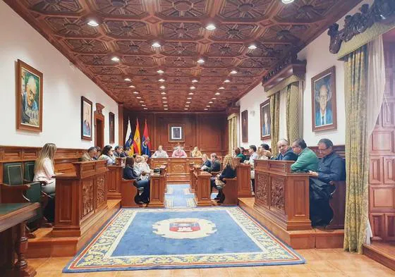 Imagen del Pleno Extraordinario celebrado este martes en las Casas Consistoriales de Telde.