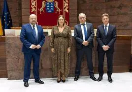 La presidenta del Parlamento de Canarias, Astrid Pérez, en las jornadas sobre emergencias sanitarias en la Macaronesia