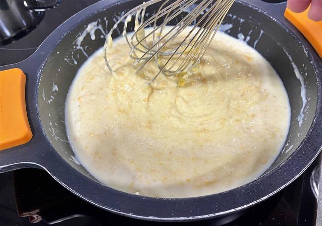 Integramos el queso en la bechamel
