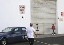Depósito de vehículos de Arrecife, en imagen del viernes.